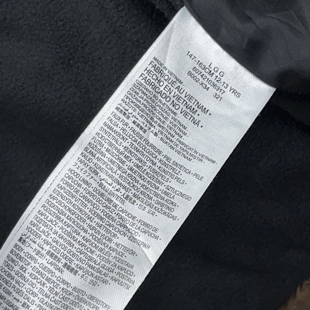 Air Jordan Puffer Jacket Boys Large Green Cano Full Zip Hooded Youth Jumpman‎ * - Picture 9 of 13